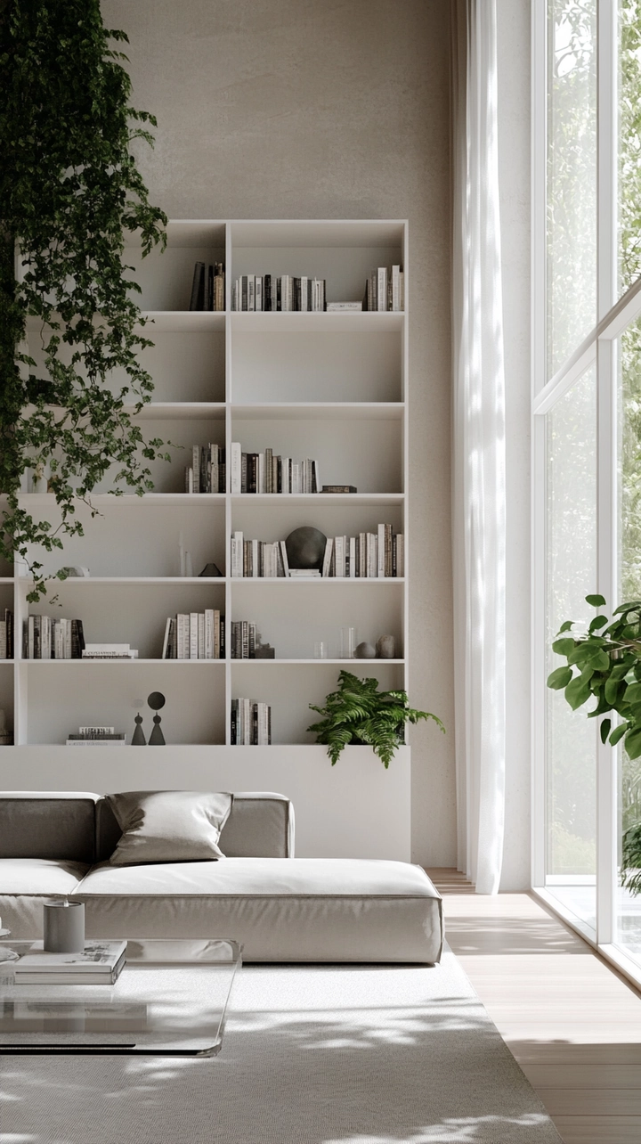 bookshelf ideas living room 29