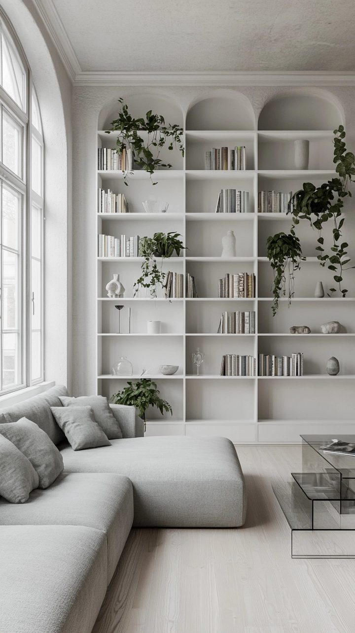 bookshelf ideas living room 30