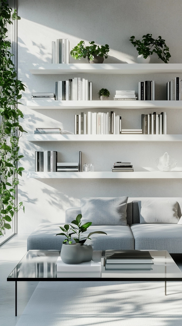 bookshelf ideas living room 31