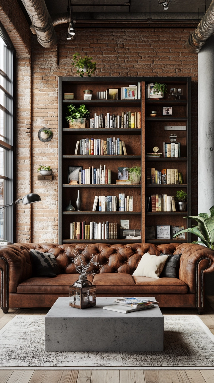 bookshelf ideas living room 53