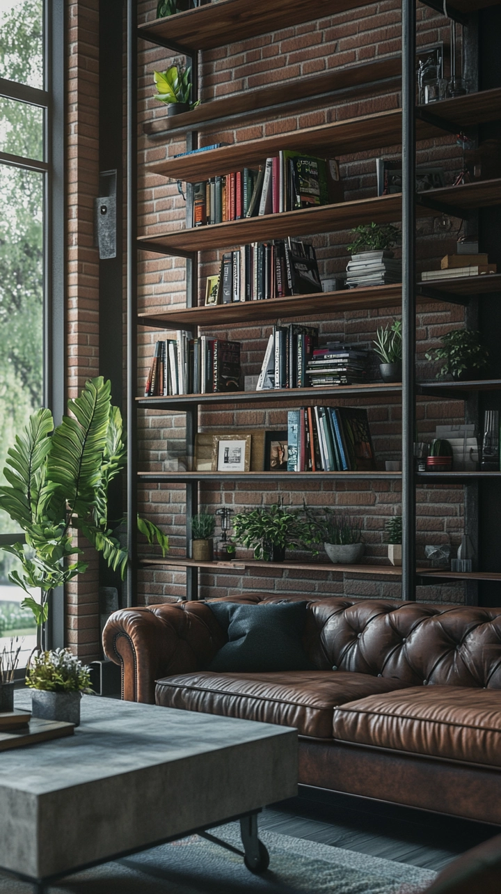 bookshelf ideas living room 54