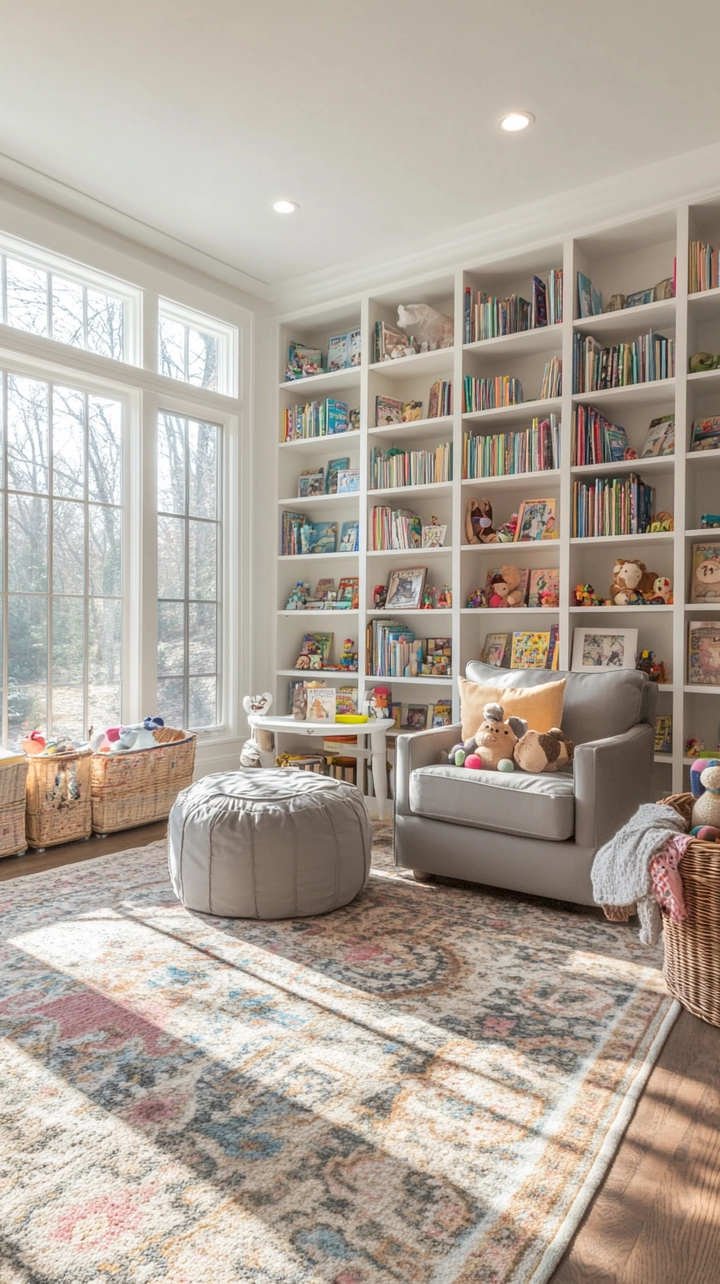 bookshelf ideas living room 76