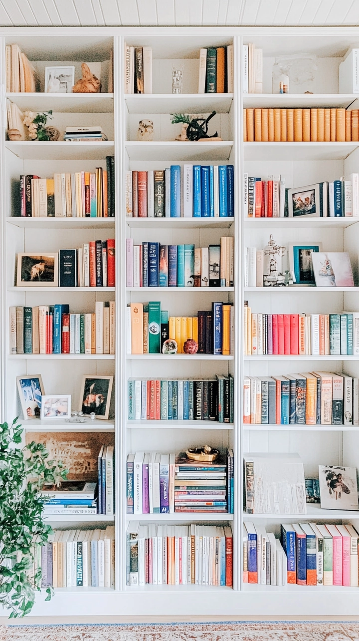 bookshelf organization ideas 25