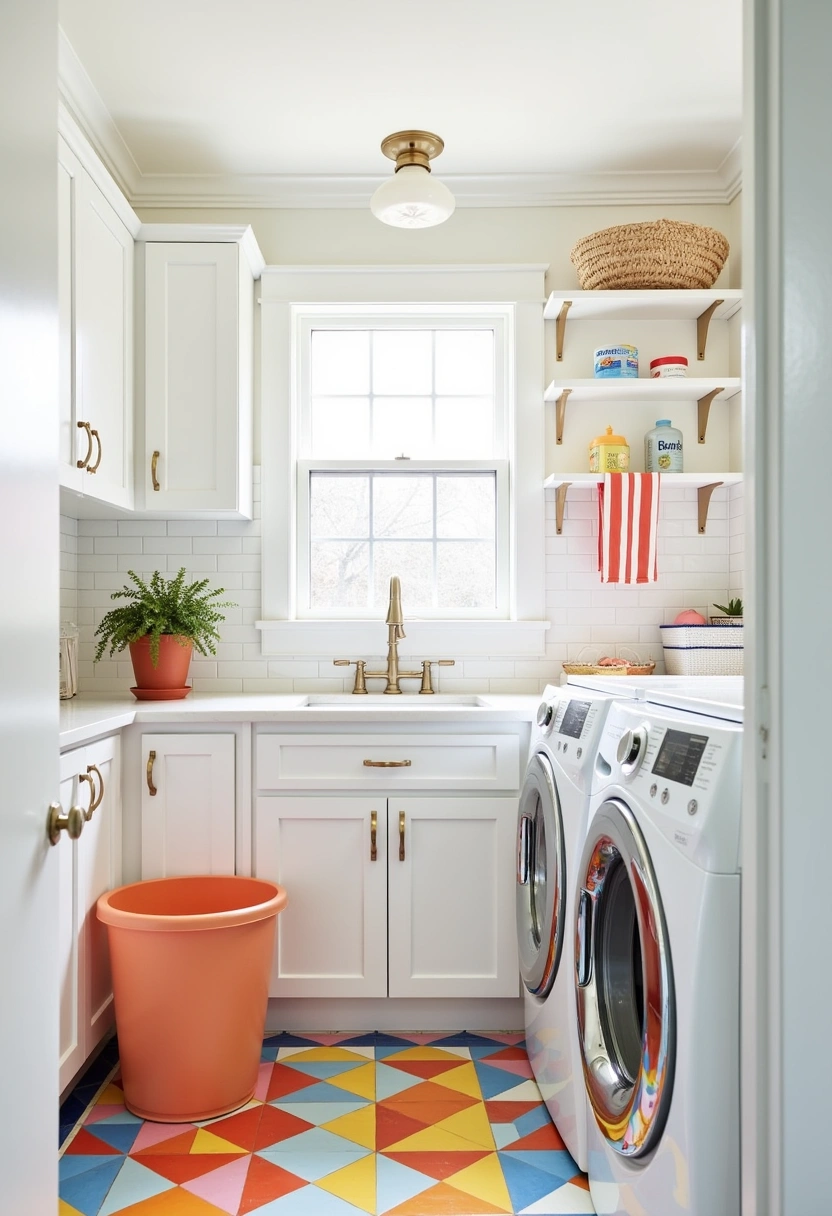 bright laundry room ideas 18