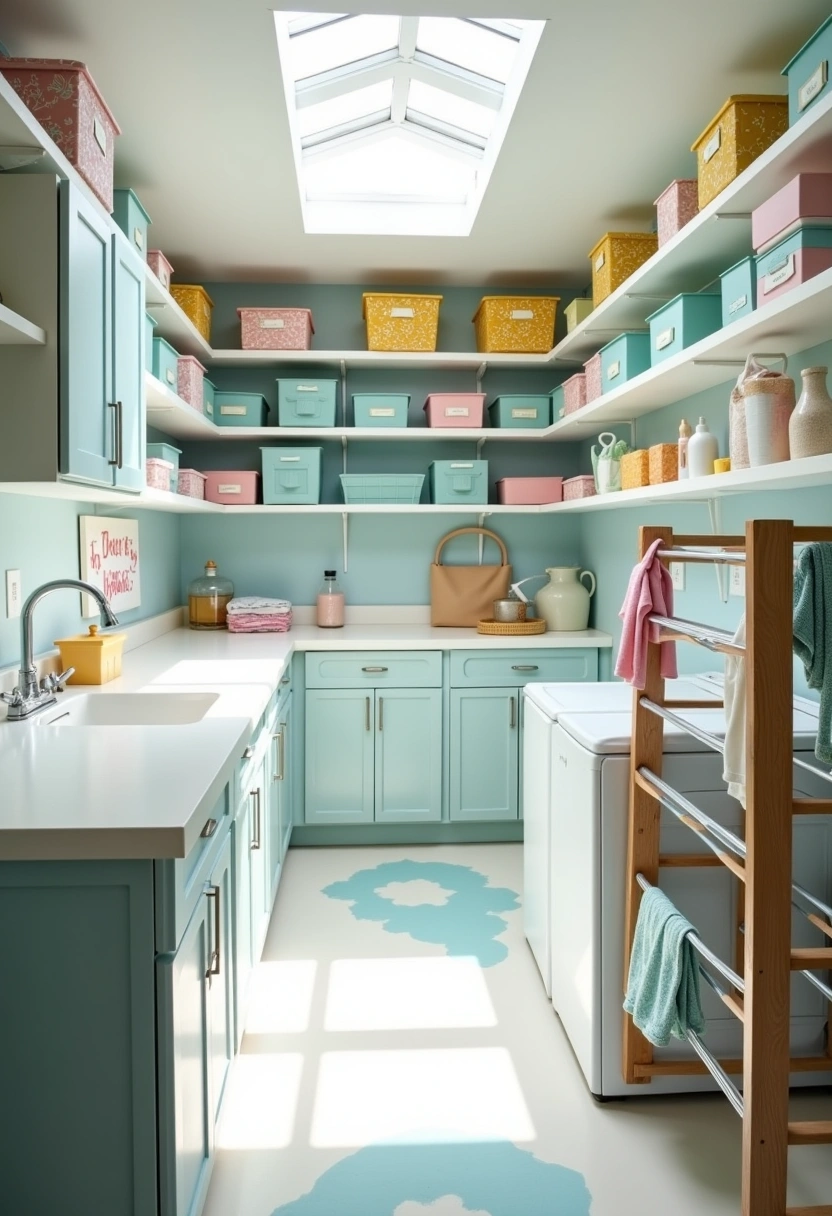 bright laundry room ideas 6