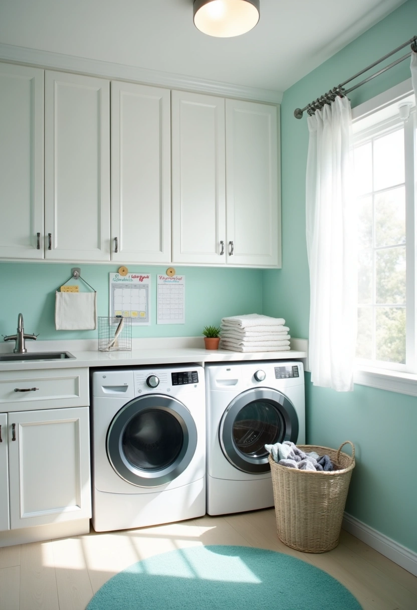 bright laundry room ideas 8