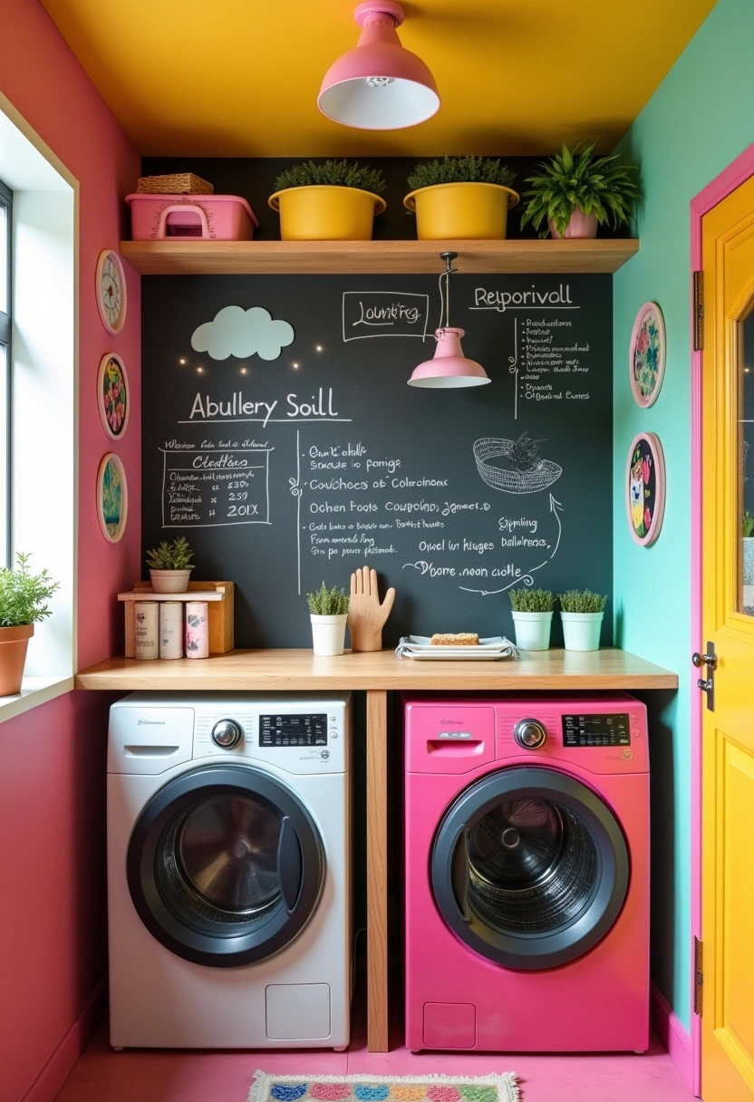 bright laundry room ideas 9