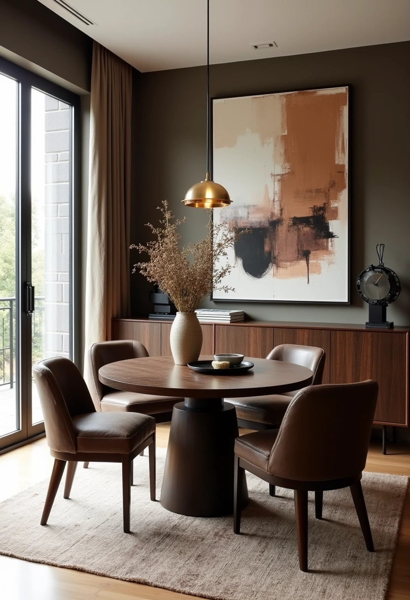 brown dining room ideas 2