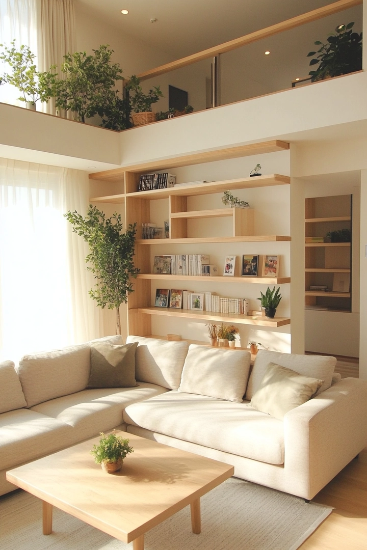 built in shelving living room ideas 77