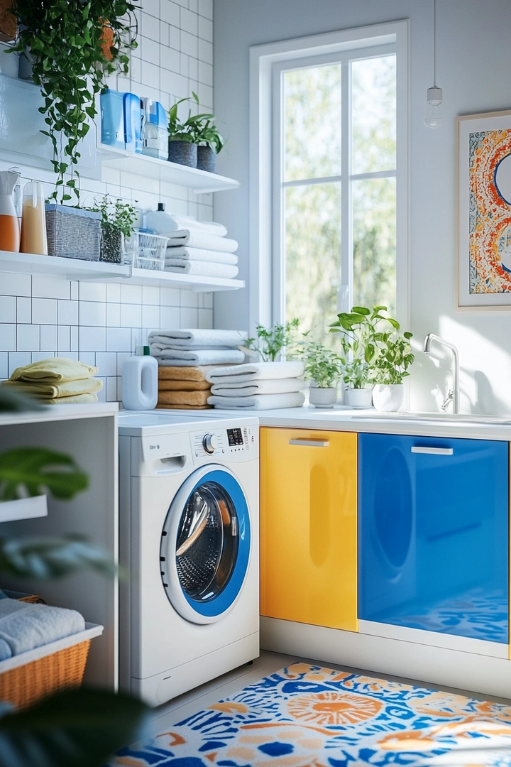 colorful laundry room ideas 1