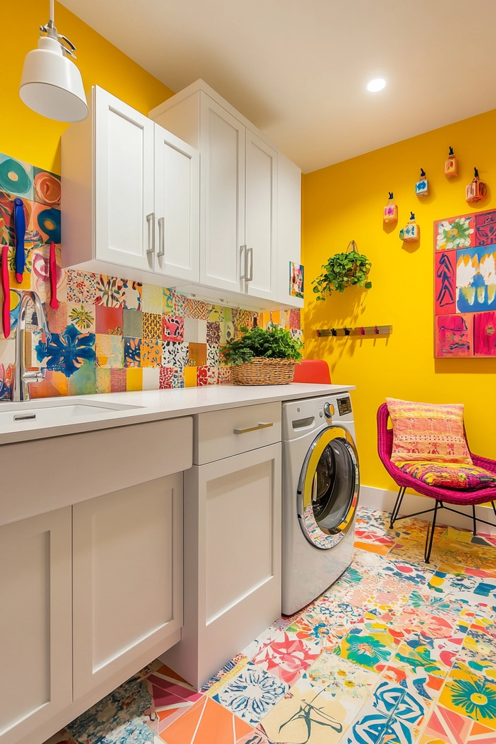 colorful laundry room ideas 11