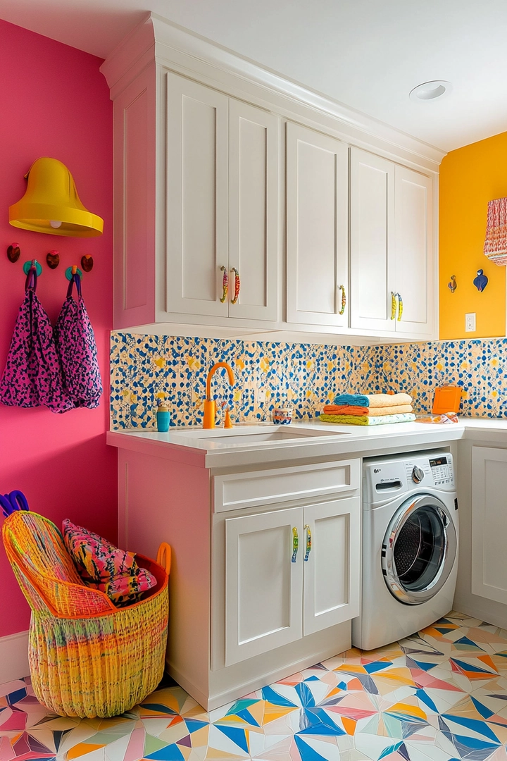 colorful laundry room ideas 12