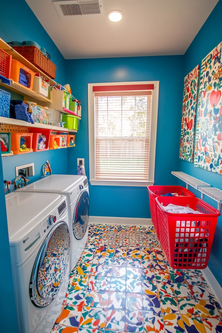 colorful laundry room ideas 14