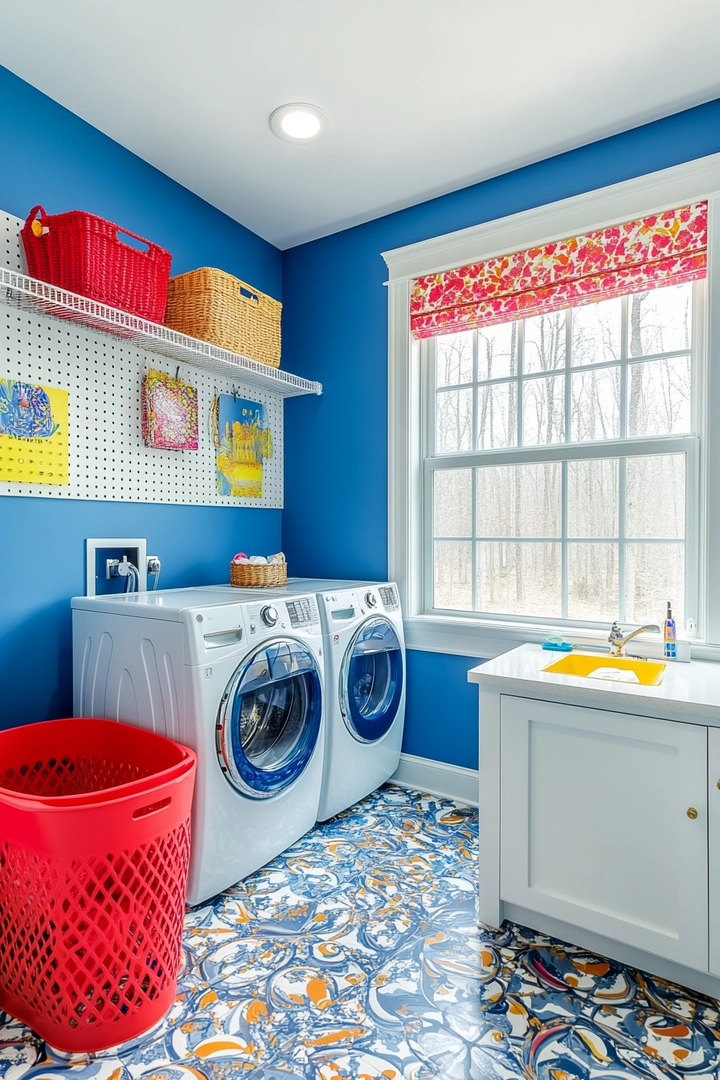 colorful laundry room ideas 16