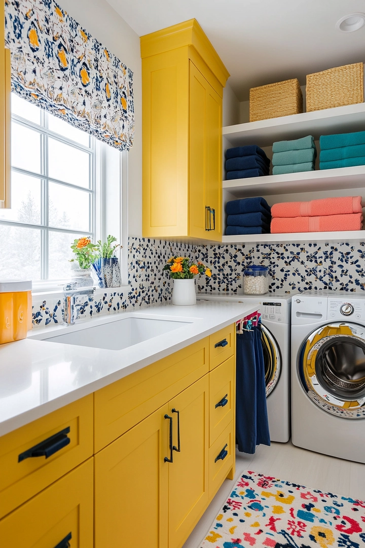 colorful laundry room ideas 17