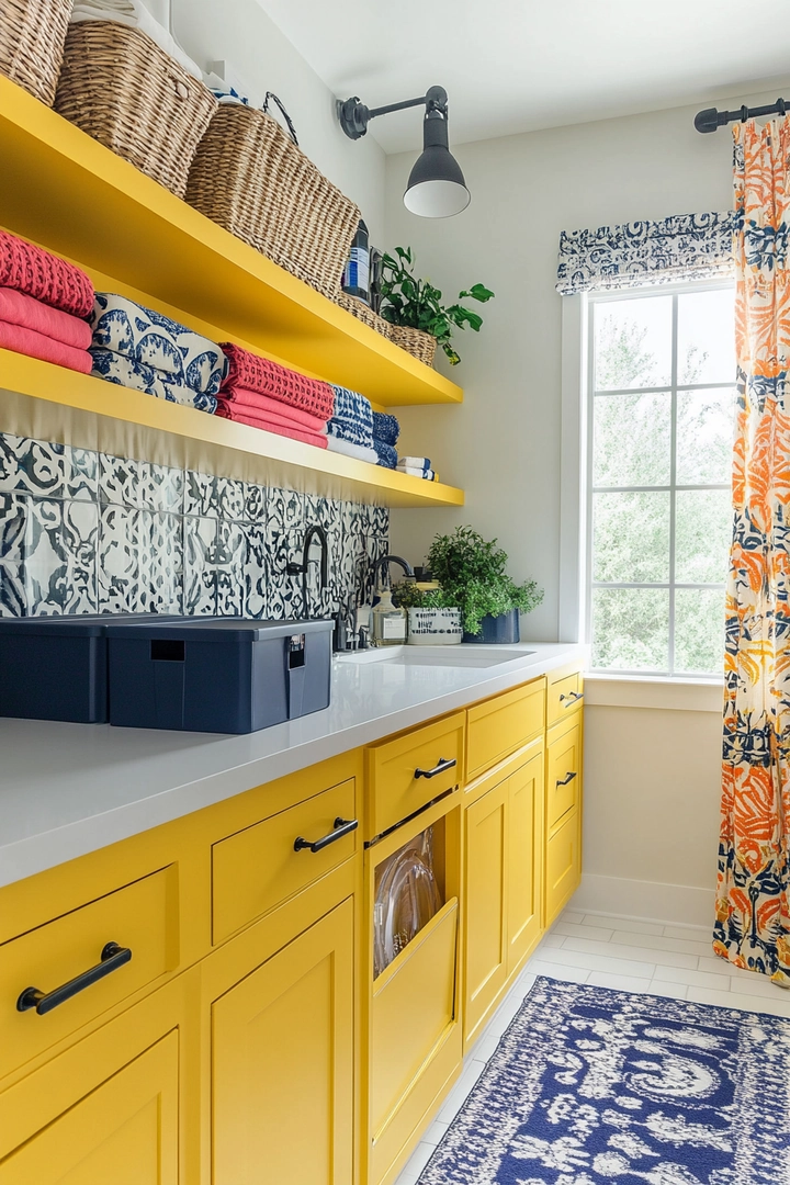 colorful laundry room ideas 18