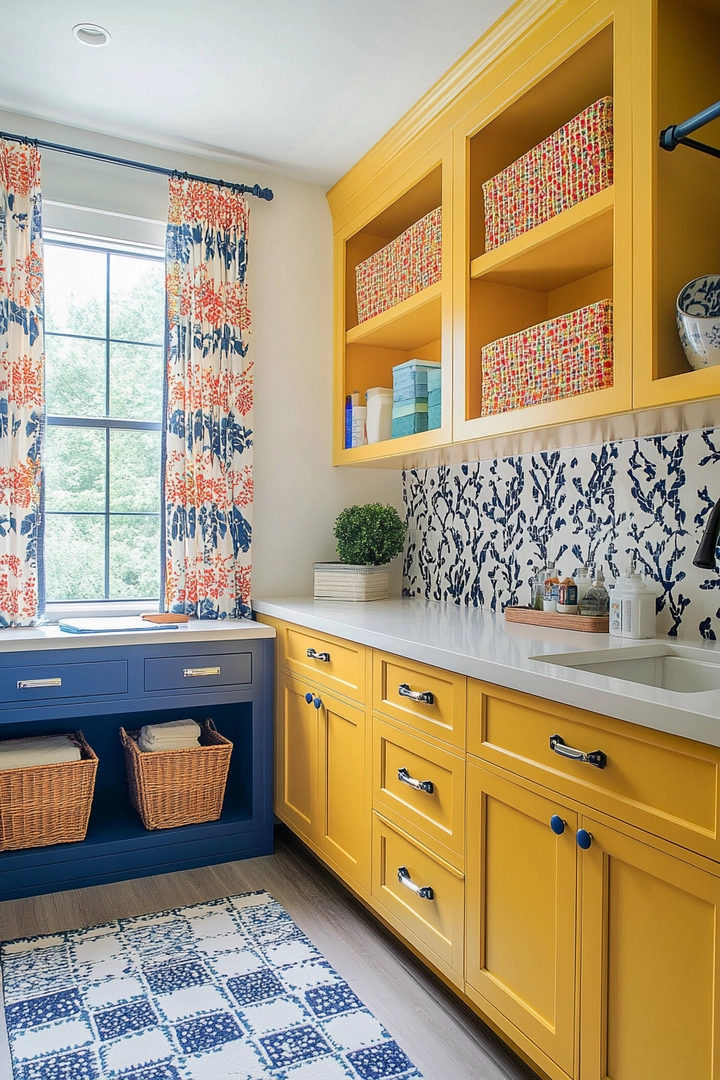 colorful laundry room ideas 19