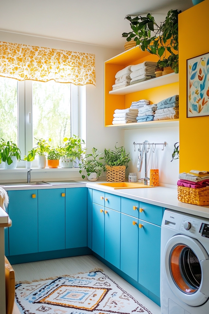 colorful laundry room ideas 2