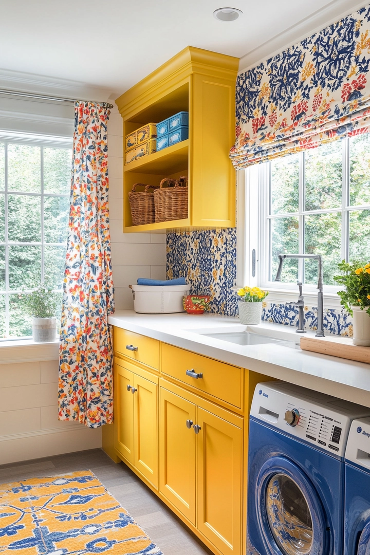 colorful laundry room ideas 20