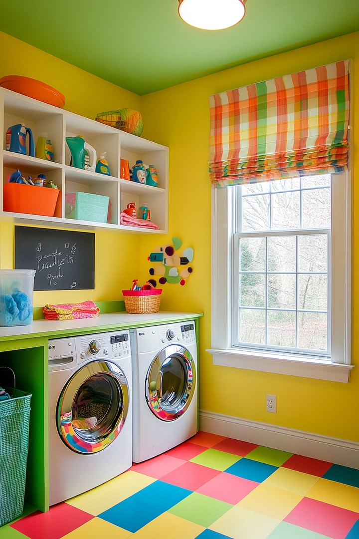 colorful laundry room ideas 29