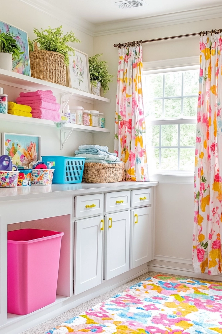 colorful laundry room ideas 37