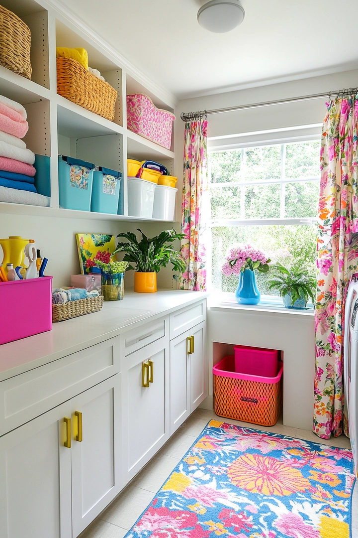 colorful laundry room ideas 39