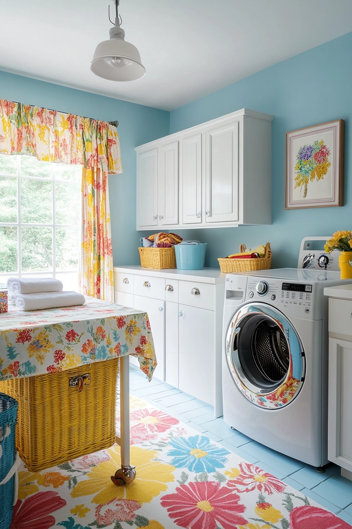 colorful laundry room ideas 41