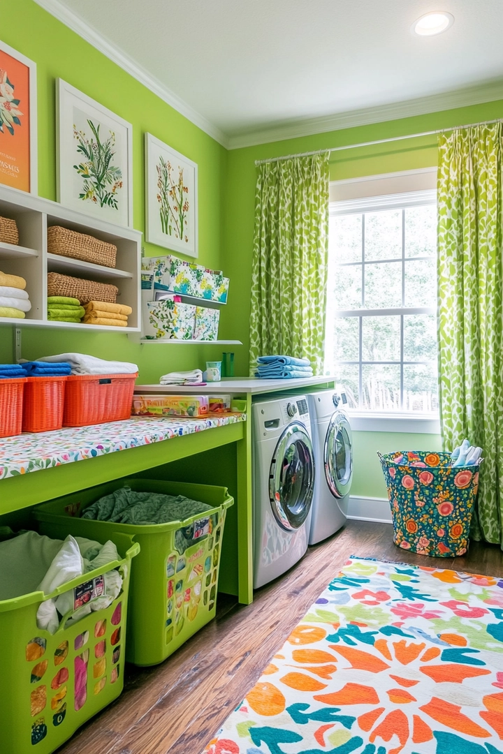 colorful laundry room ideas 62