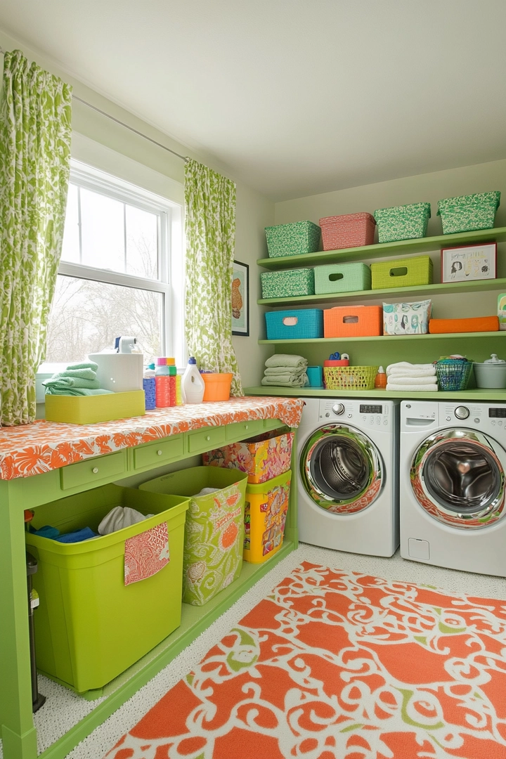 colorful laundry room ideas 64