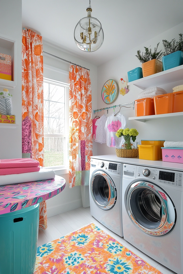 colorful laundry room ideas 71