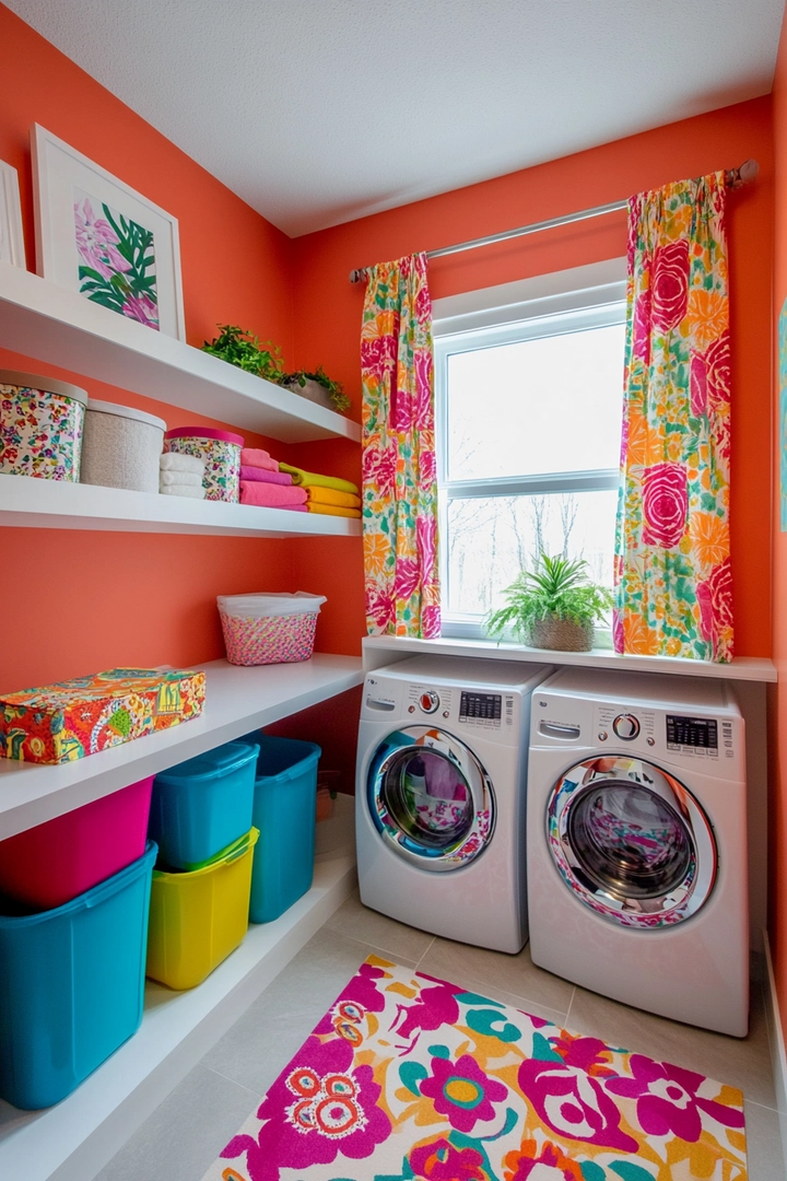 colorful laundry room ideas 72