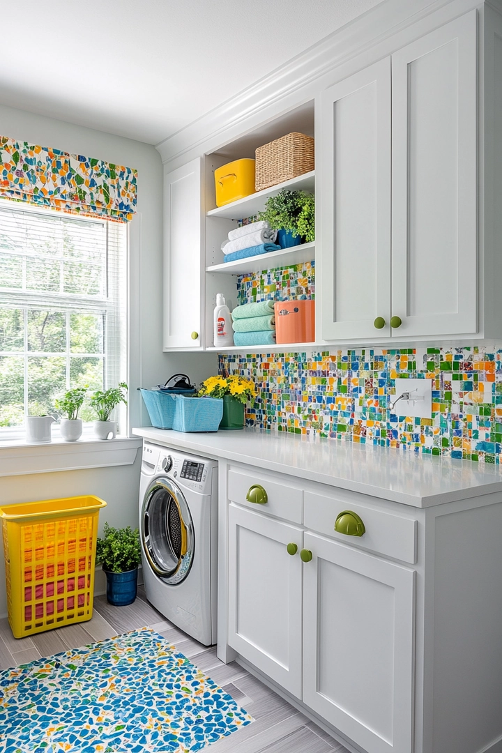 colorful laundry room ideas 74