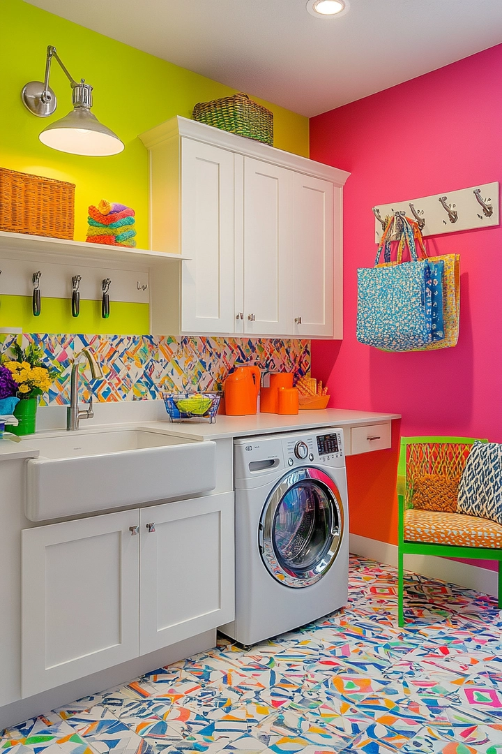 colorful laundry room ideas 9