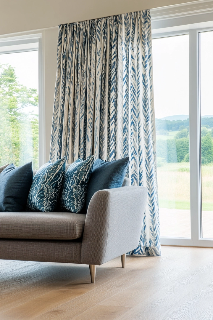 curtain ideas for living room behind couch window 11