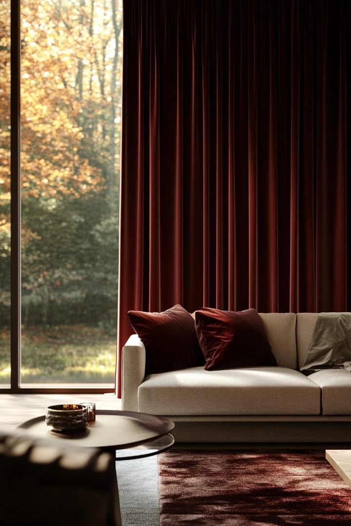 curtain ideas for living room behind couch window 28