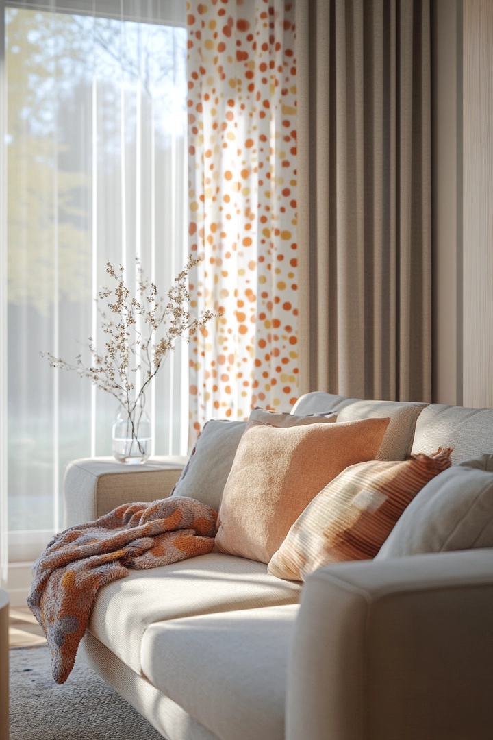 curtain ideas for living room behind couch window 31