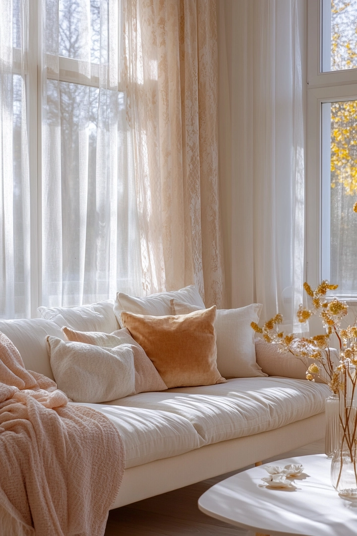 curtain ideas for living room behind couch window 5