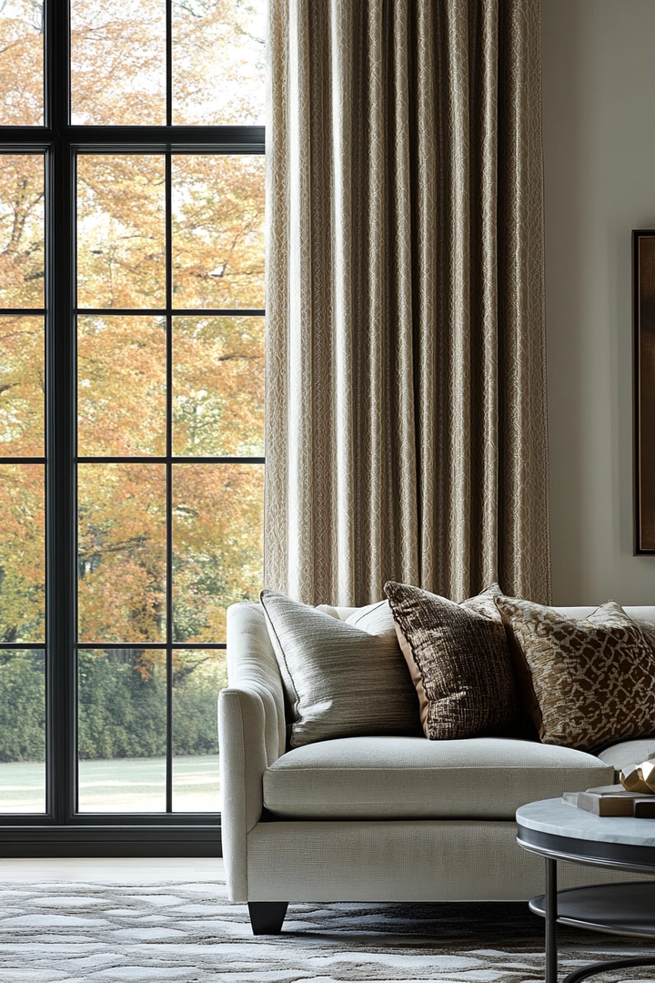 curtain ideas for living room behind couch window 71