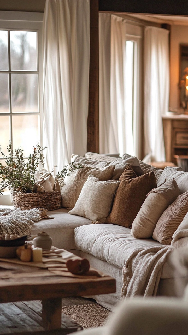 curtain ideas for living room farmhouse 30