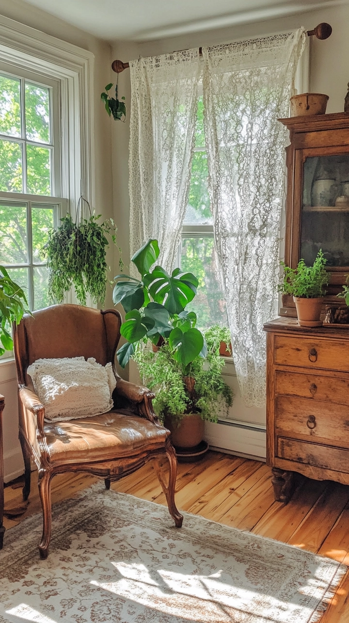 curtain ideas for living room farmhouse 34