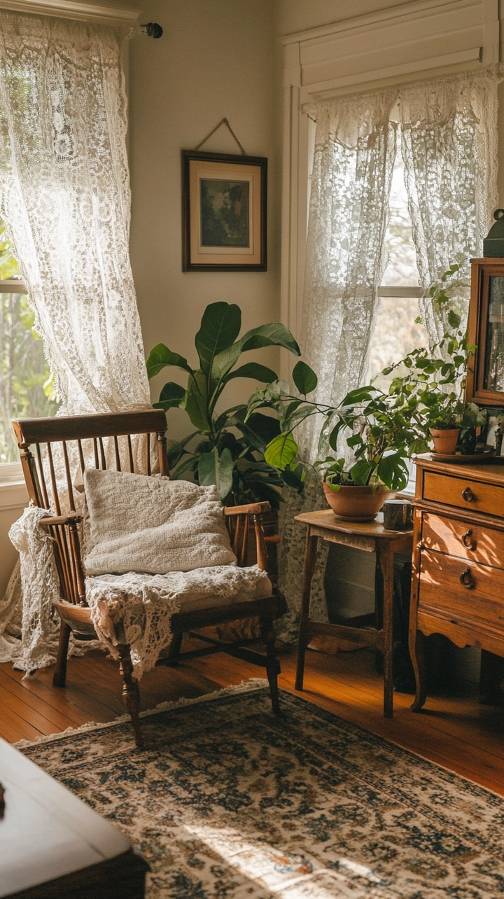 curtain ideas for living room farmhouse 36