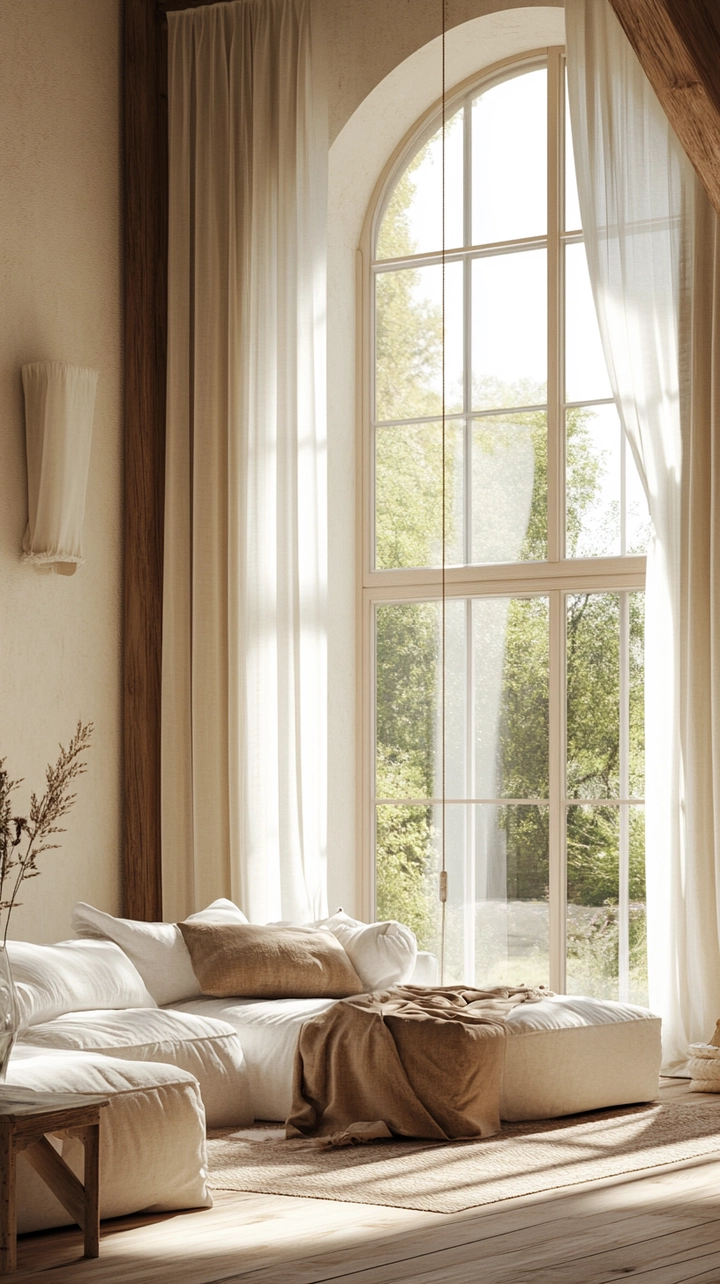 curtain ideas for living room farmhouse 42