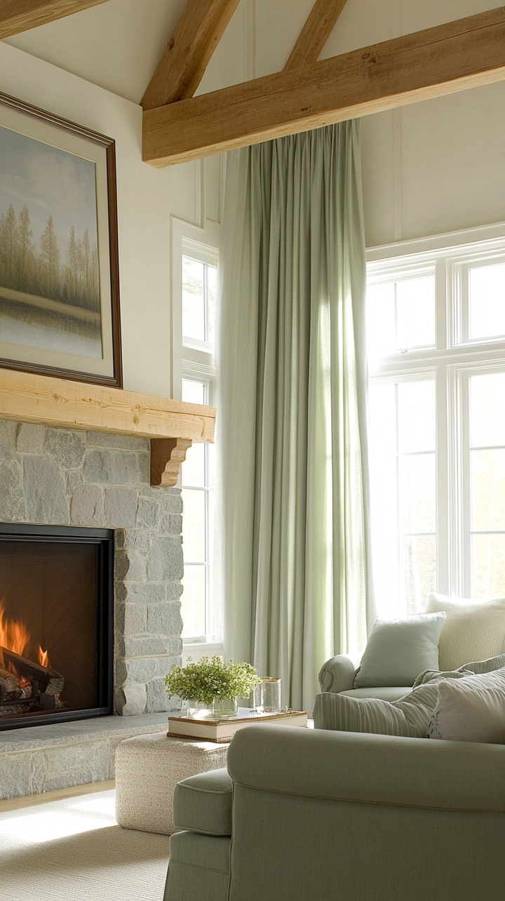 curtain ideas for living room farmhouse 56