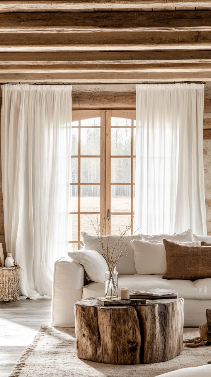 curtain ideas for living room farmhouse 57