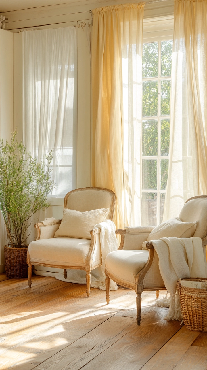 curtain ideas for living room farmhouse 71