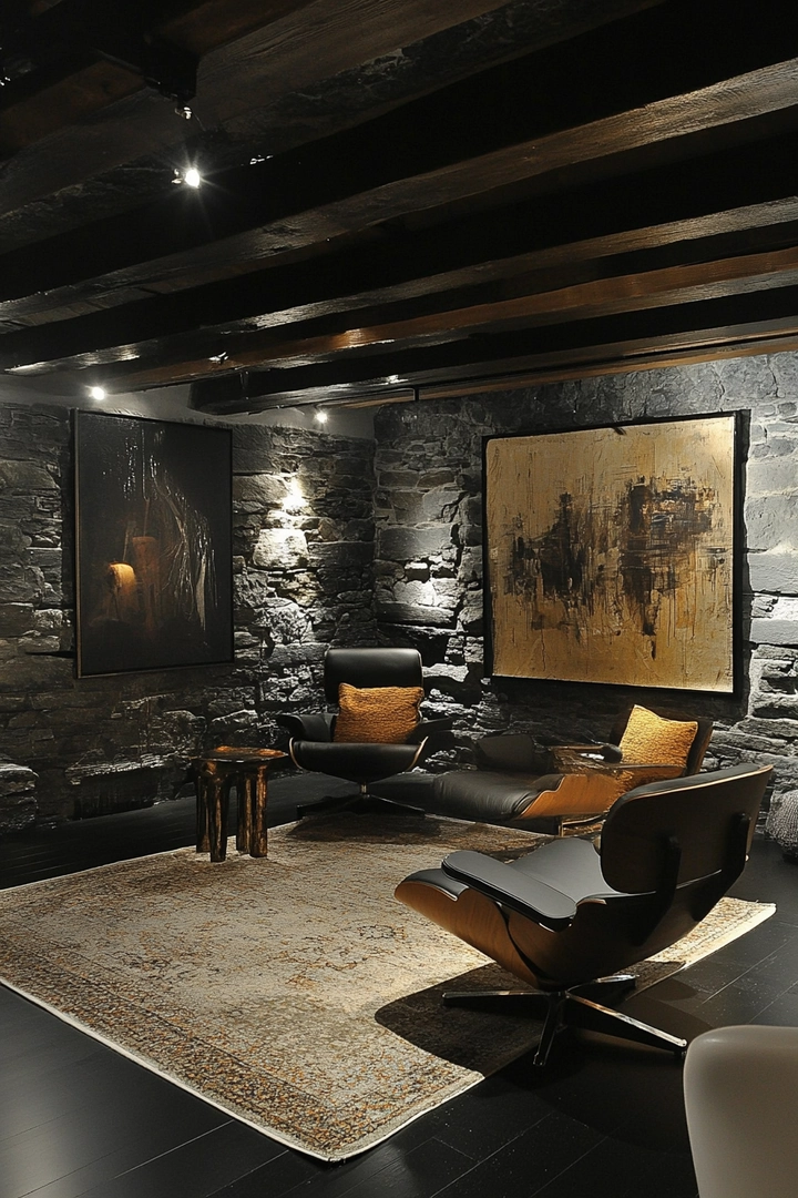 dark basement ideas 14