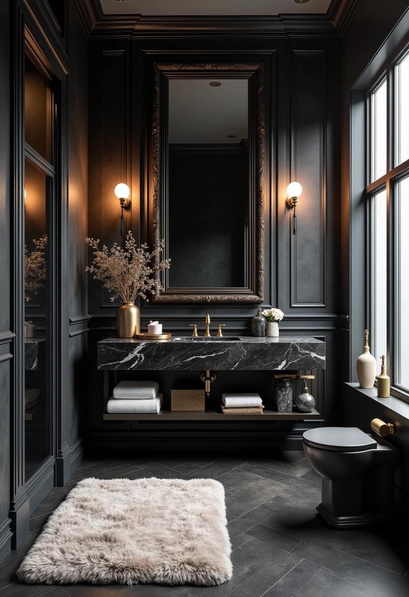 dark bathroom ideas 11