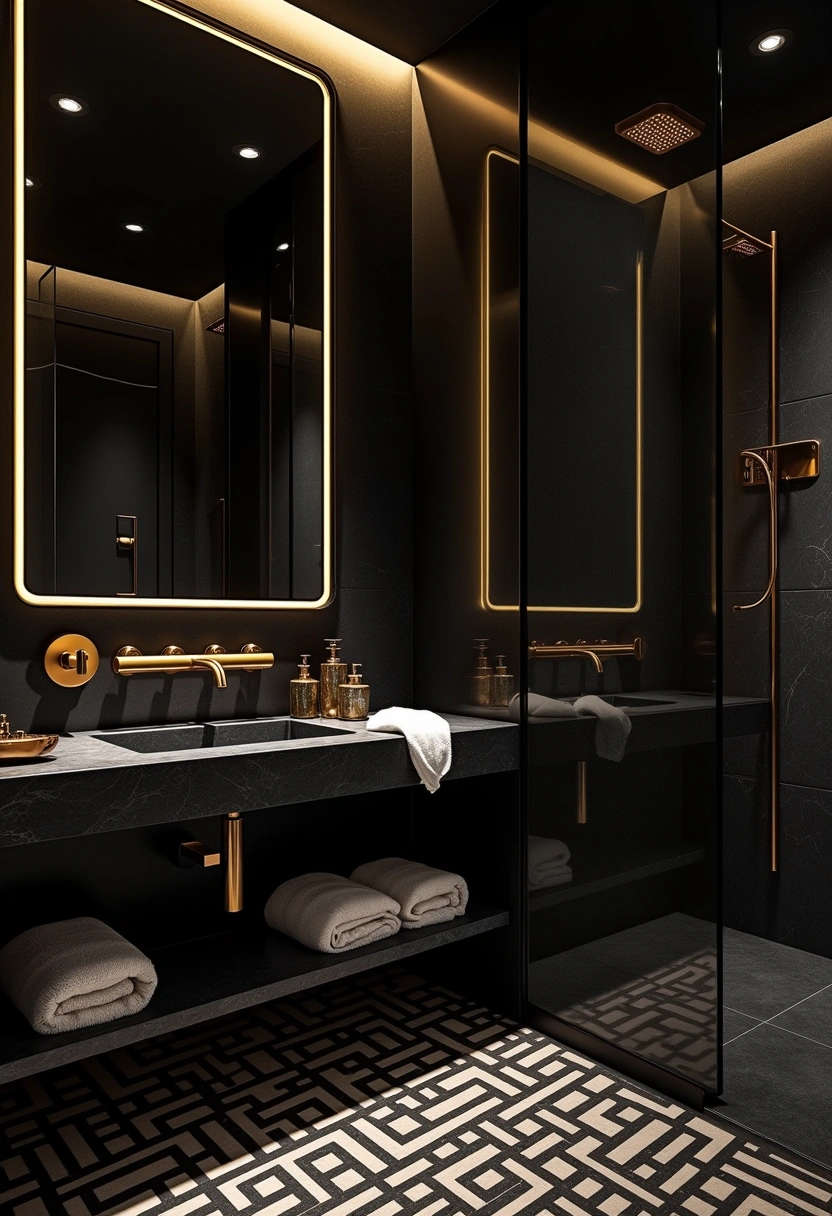 dark bathroom ideas 14