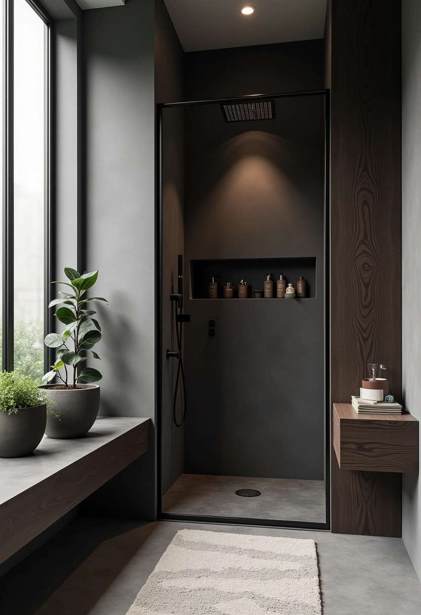 dark bathroom ideas 15