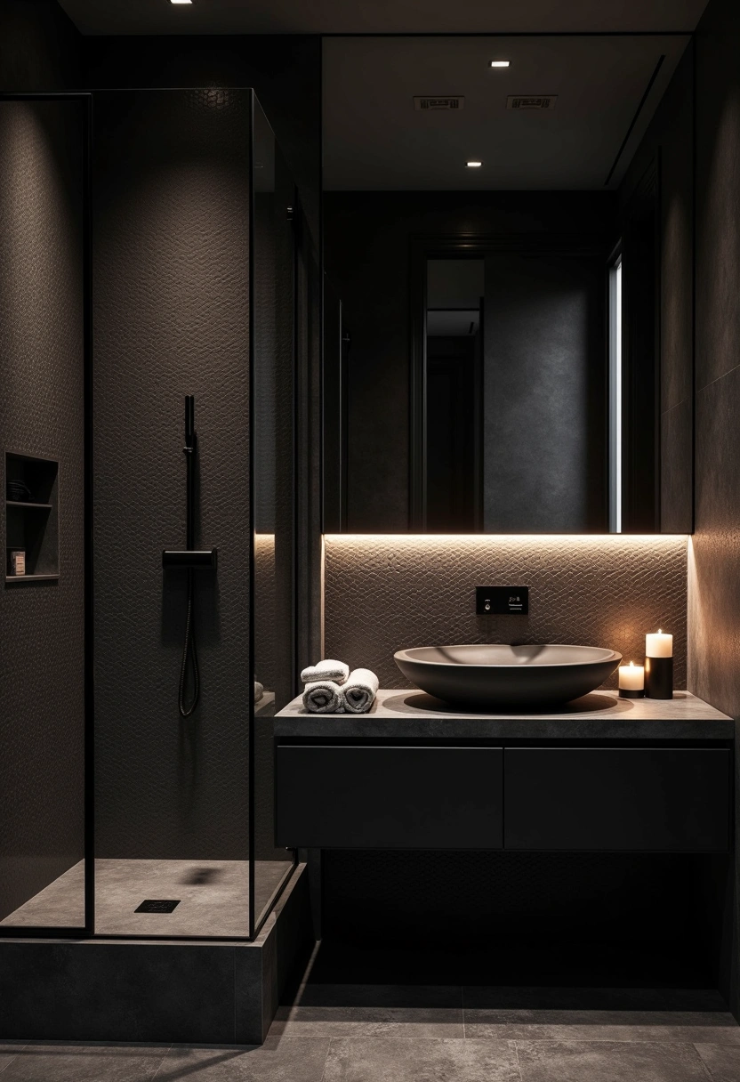 dark bathroom ideas 17